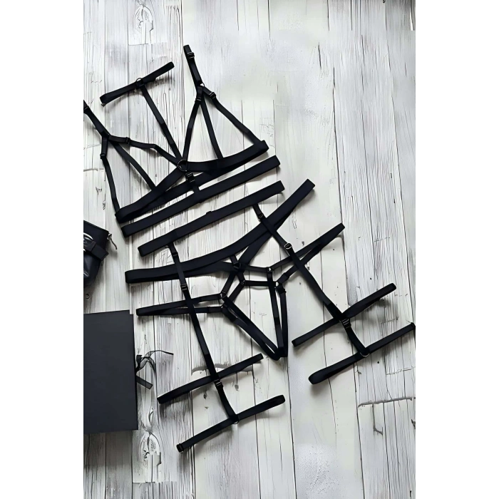 String - Sütyen Jartiyer Harness Takım - APFT142