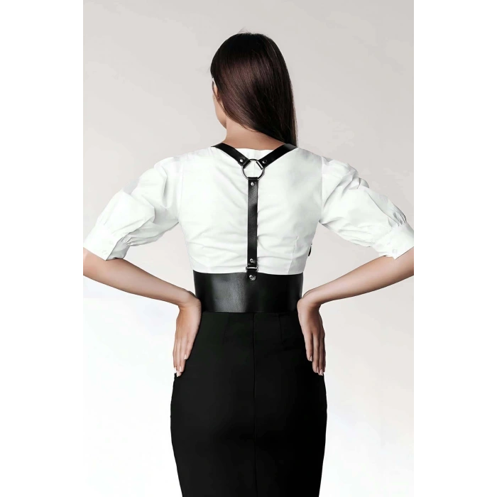 T-shirt, Elbise Üzeri Şık Deri Kemer - APFT822