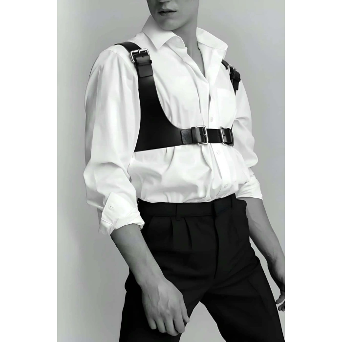 Tarz Deri Erkek Kemer, Şık Erkek Kemer, Erkek Gömlek Üzeri Kemer - APFTM111