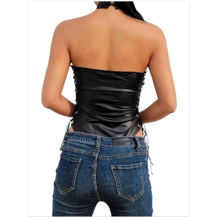 Tegan Fantezi Yanları Kuş Gözlü Yandan Bağlamalı Seksi Babydol TG275426