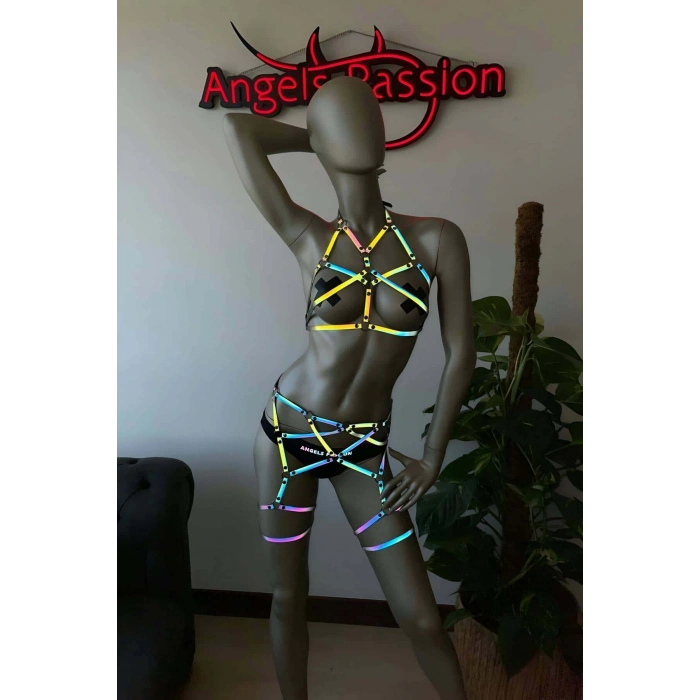Tiktok Videoları İçin Özel Ürünler - Refletkörlü Jartiyer Harness - APFT415
