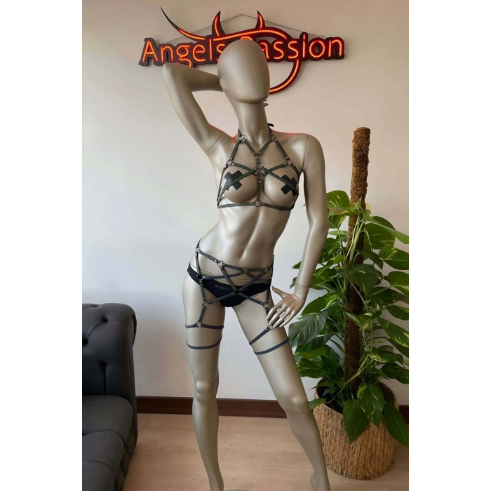 Tiktok Videoları İçin Özel Ürünler - Refletkörlü Jartiyer Harness - APFT415