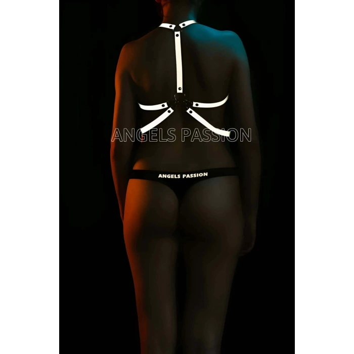 V-Log Elbise Aksesuarları Beyaz Reflektörlü Harness - APFT108