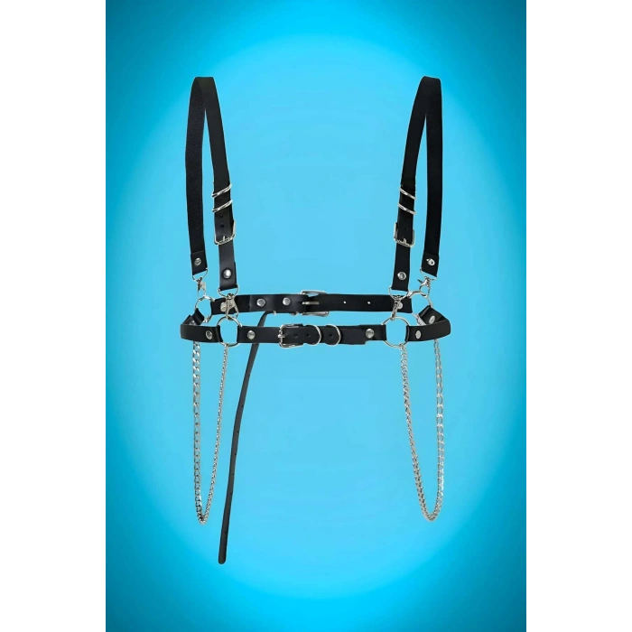 Zincir ve Halka Detaylı Elbise Üzeri Kemer - APFT810