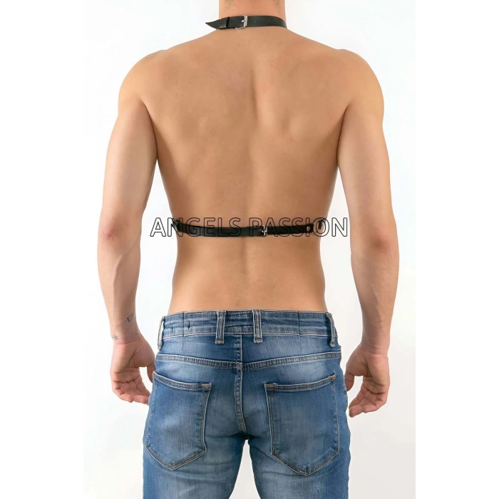 Zincirli Erkek Göğüs Harness - Zincirli Erkek Fantazi Giyim - Erkek Zincir Harness - APFTM74