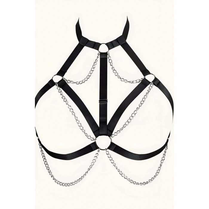 Zincirli Lastik Göğüs Harness - APFT818