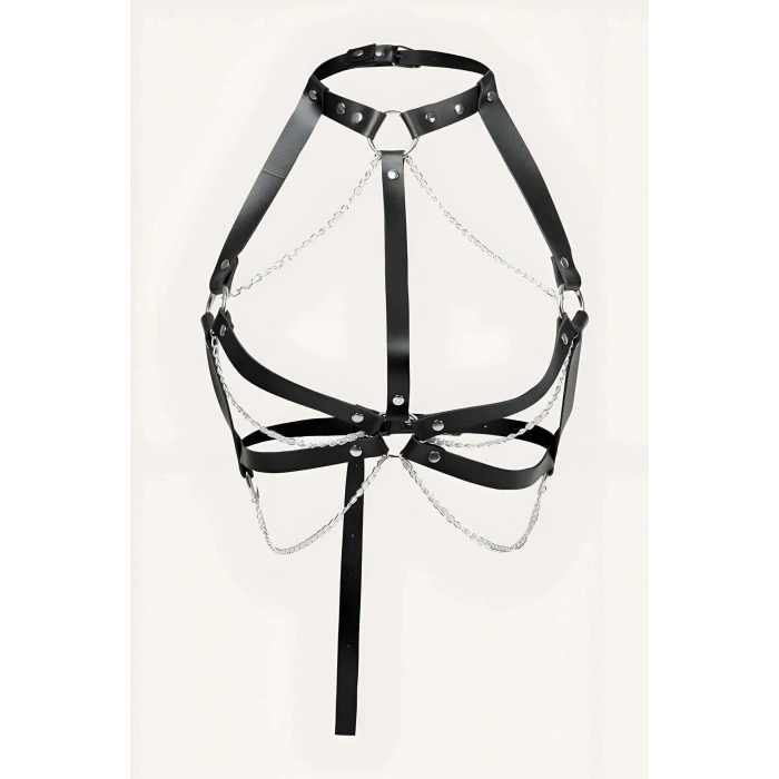 Zincirli Seksi Göğüs Harness - APFT796