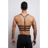 3 Sıralı Erkek Göğüs Harness, Şık T-Shirt Üzeri Aksesuar - APFTM107