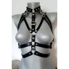 Bayan Deri Fantezi Giyim, Deri Göğüs Harness - APFT970