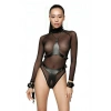 Bayan Fantazi İç Giyim, Zincirli - Kelepçeli Deri Harness Takım - APFT1232