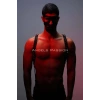 Çivi Detaylı ve Maskeli Erkek Harness Takım, Erkek Clubwear, Erkek Göğüs Harness - APFTM204