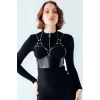 Deri Harness Büstiyer, Şık Deri Korse - APFT872