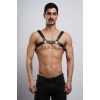 Erkek Deri Fantazi Göğüs Harness - APFTM8