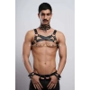 Erkek Fantazi Giyim, Erkek Partywear, Tecnowear, Erkek Göğüs Harness- APFTM55
