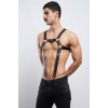 Erkek Göğüs Harness, Erkek Deri Pantolon Askısı, Erkek Clubwear - APFTM23