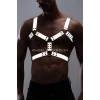Erkek Göğüs Harness - Reflektörlü (Karanlıkta Yansıyan) Göğüs Harness - APFTM78