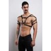 Erkek Harness, Erkek PartyWear, Deri Erkek Parti Elbise Aksesuarı - APFTM6