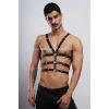 Erkek İç Giyim Seksi Fantazi Giyim - Erkek Deri Fantazi Giyim - Seksi Erkek Deri Harness - APFTM38