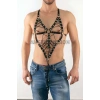 Göğüs Üzeri Lastik Harness - Seksi Erkek Lastik Harness Modelleri - Lastik Erkek İç Giyim - APFTM70