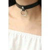 Halkalı Şık Deri Choker Tasma - APFT253