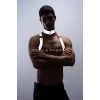 Karanlıkta Parlayan (Reflektörlü) Choker ve Göğüs Harness Takım, Clubwear - APFTM35
