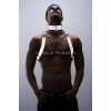 Karanlıkta Parlayan (Reflektörlü) Choker ve Göğüs Harness Takım, Clubwear - APFTM35