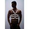 Karanlıkta Parlayan - Reflektörlü Erkek Göğüs Harness, T-Shirt Üzeri Harness - APFTM38