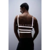 Karanlıkta Parlayan - Reflektörlü Erkek Göğüs Harness, T-Shirt Üzeri Harness - APFTM38