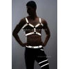 Karanlıkta Yansıyan Reflektörlü Erkek Harness Takım, Erkek Göğüs ve Bacak Harness Takım - APFTM198