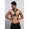 Kelepçeli Erkek Göğüs Harness, Deri Erkek Fantezi Harness, Kelepçeli Erkek Harness - APFTM121