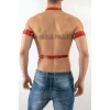 Pazu Harness Detaylı Seksi Erkek Deri Harness Takım - APFTM15