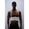 Reflektörlü (Karanlıkta Parlayan) Erkek Göğüs Harness, Parti Aksesuar, Clubwear - APFTM17