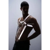 Reflektörlü (Karanlıkta Parlayan) Erkek Göğüs Harness, Reflektörlü Pantolon Askısı, Clubwear - APFTM23
