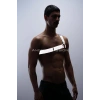 Reflektörlü (Karanlıkta Parlayan) Tek Omuz Erkek Göğüs Harness, Clubwear - APFTM32