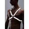 Reflektörlü (Karanlıkta Yansıyan) Erkek Göğüs Harness, Erkek Parti Giyim - APFTM43