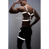 Reflektörlü - Karanlıkta Yansıyan Erkek Göğüs ve Bacak Harness Takım - APFTM199