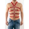 Seksi Erkek Body Harness, Deri Erkek Body Harness - APFTM54