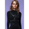 Seksi Göğüs Üzeri Şık Harness - Deri Kadın Harness - Kadın Deri İç Giyim - APFT580