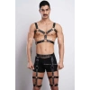 Tarz Göğüs ve Bacak Harness Takım, Erkek Parti Aksesuarları - APFTM196