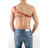 Tek Omuz Seksi Deri Erkek Harness - APFTM3