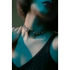 Zincirli Deri Choker, Zincir Detaylı Seksi Choker - APFT590
