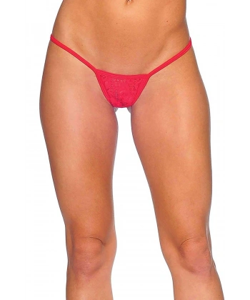 Kırmızı Dantelli Tanga TM1166