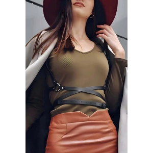 Beli Uzun Sarmalı Şık Harness - APFT172