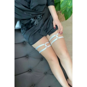 Beyaz Elastik Bacak Bandı - APFT54