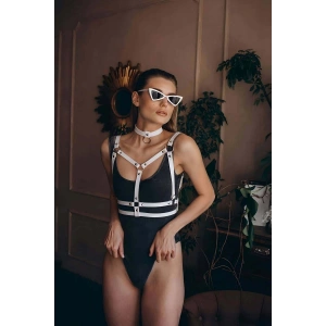 Choker Detaylı Şık Göğüs Kemer - APFT990