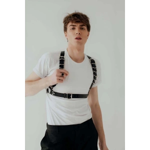 D Halka Detaylı Şık Erkek Harness - APFTM92