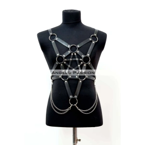 Deri Erkek Fantezi Giyim, Erkek Clubwear, Erkek Partywear - APFTM223