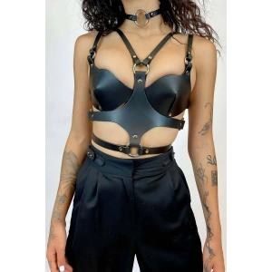Deri Sütyen, Choker ve Göğüs Harness, Tarz Festival Giyim Ürünleri - APFT1296