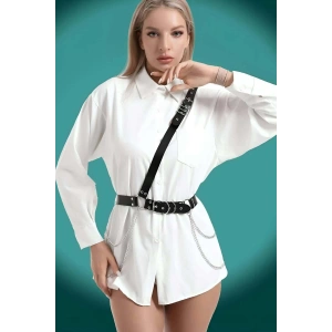 Elbise - Gömlek Üzeri Şık Deri Kemer - APFT813