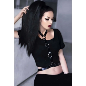 Elbise Üzeri Şık Deri Harness - APFT423